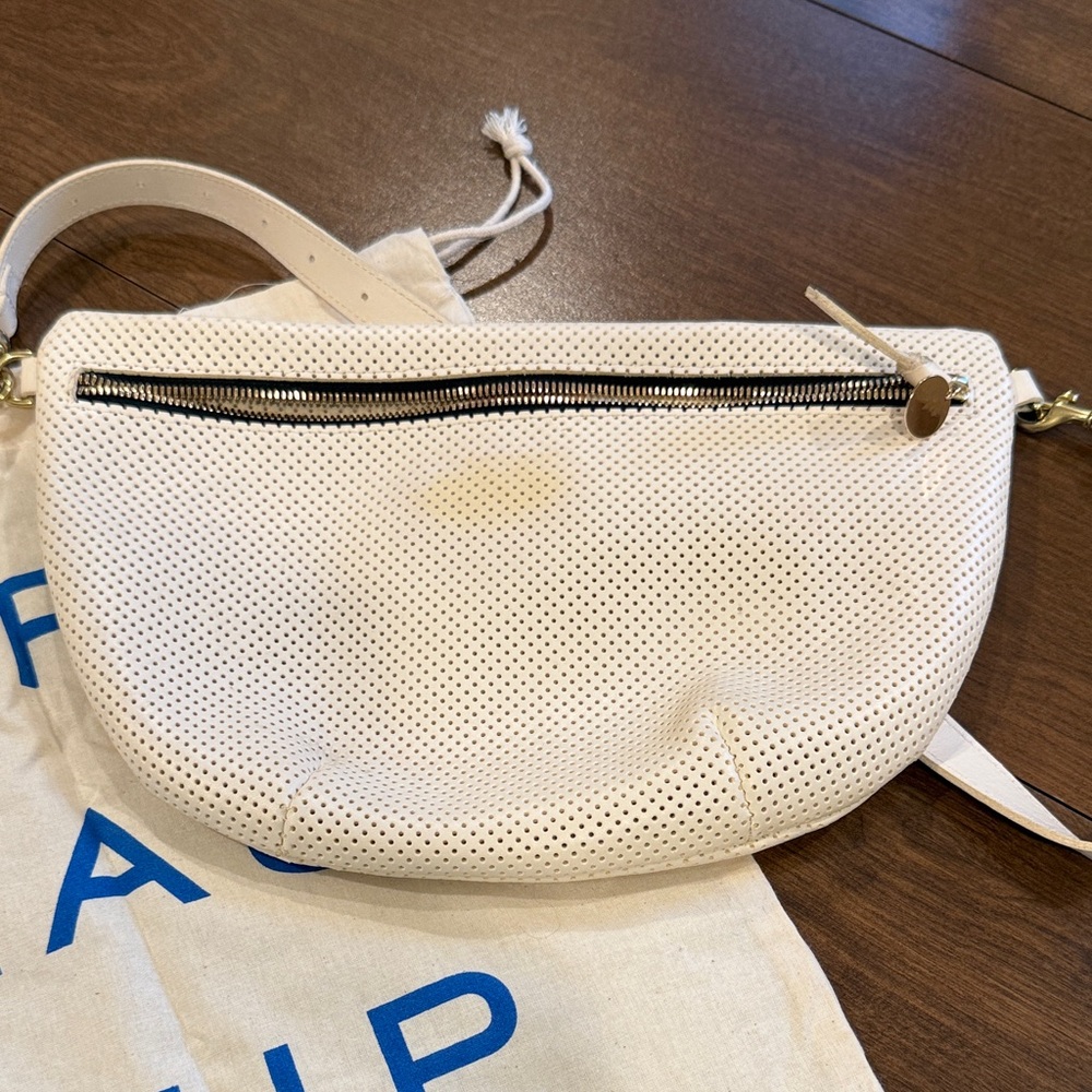 Clare V Grand Fanny Perforated Crossbody Bag